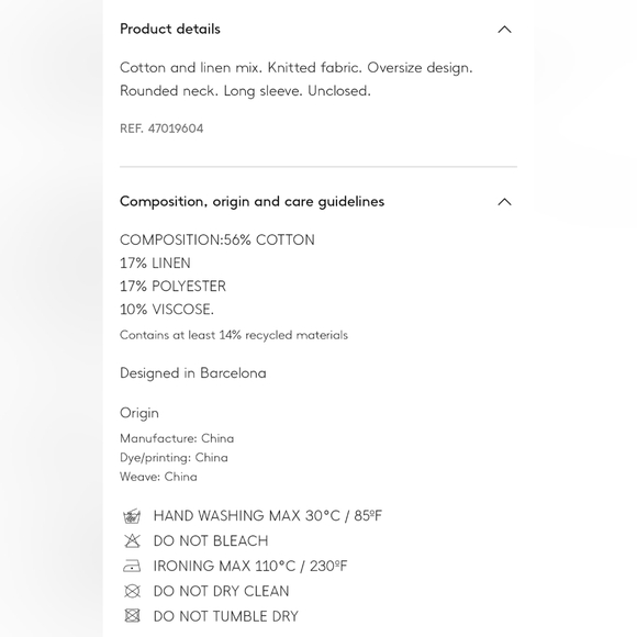 Mango MNG Fine-Knit Oversized Sweater - Off-White - Size M - NWT - Picture 7 of 7